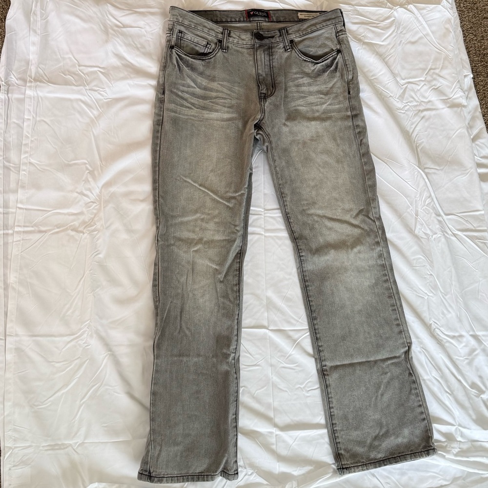 Grey Guess Cresent Fit Jeans
